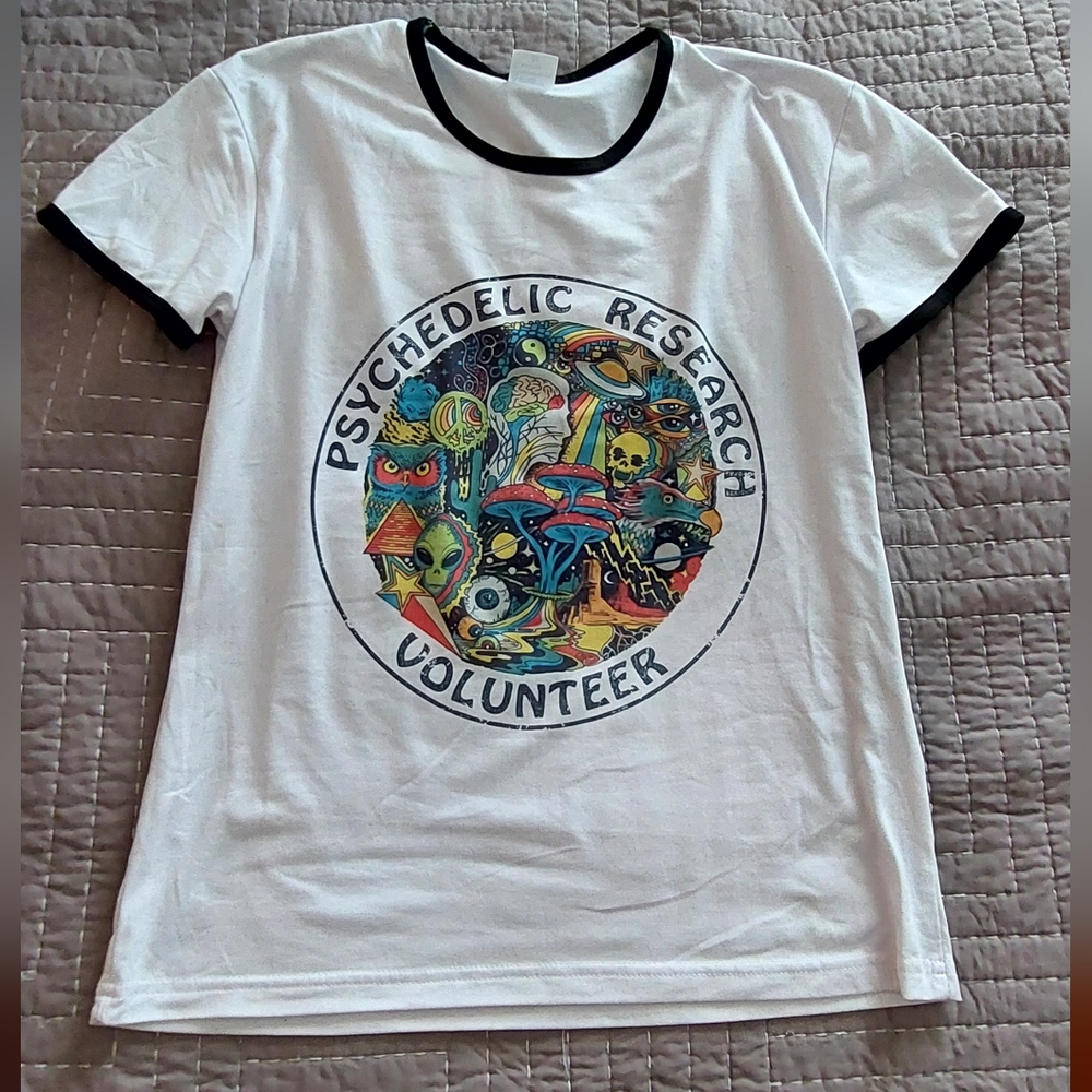 Psychedelic Research Volunteer Ringer Tee - Picture 2 of 6